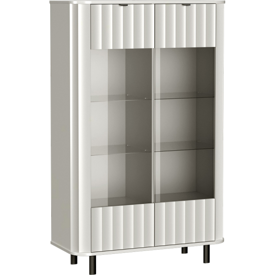 Kredens z witryną NV-9 Biel Alpejska NOVADO BIAŁY Podstawowe