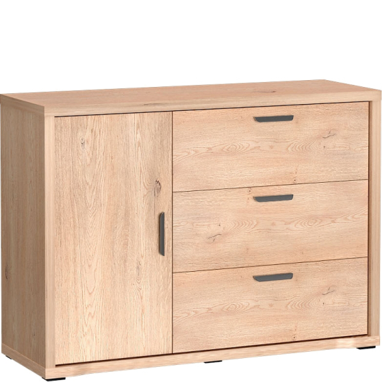 Komoda jednodrzwiowa z szufladami G-1 Dąb Cremona GRANDE Podstawowe