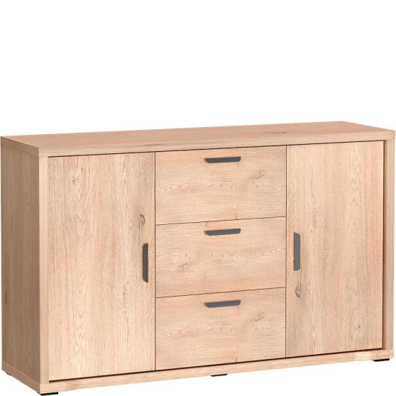 Komoda dwudrzwiowa z szufladami G-2 Dąb Cremona GRANDE Podstawowe