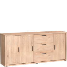 Duża komoda 3 drzwi 3 szuflady G-3 Dąb Cremona GRANDE Podstawowe