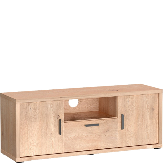 Szafka RTV dwudrzwiowa z szufladą G-6 Dąb Cremona GRANDE Podstawowe