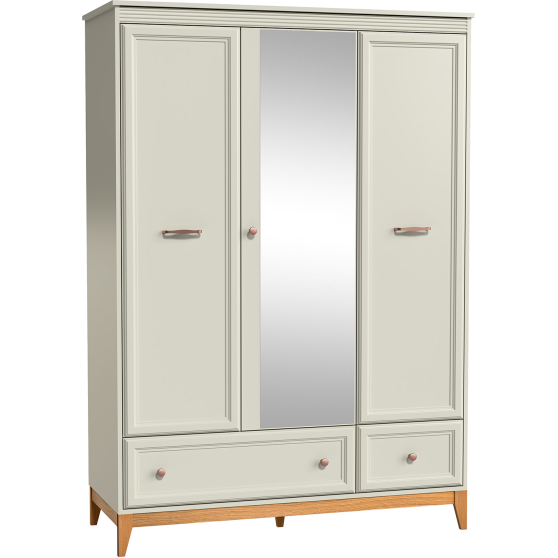 Szafa 3-drzwiowa z lustrem do sypialni W-15 WINDSOR Podstawowe