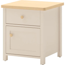 Stolik nocny SO-07 z szufladą i drzwiami STORY BEŻ Podstawowe