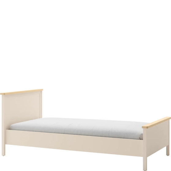 Łóżko z materacem bonellowym 90 x 200 SO-16 Beżowe STORY BEŻ Podstawowe