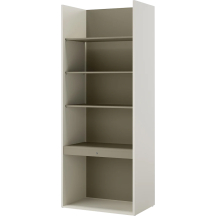 Regał szeroki otwarty z oświetleniem WO-04 Eukaliptus WOOW Podstawowe