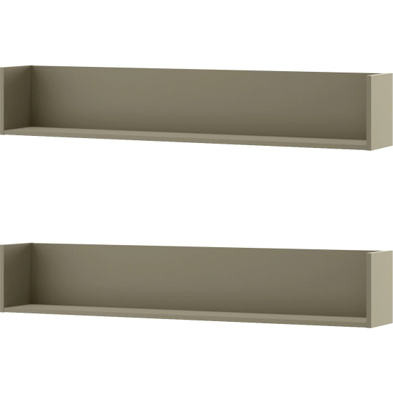 Półka ścienna na książki do pokoju nastolatka WO-10 Eukaliptus 2szt WOOW Podstawowe