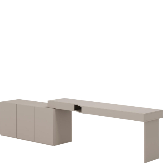 Biurko młodzieżowe z komodą SET-04P WOOW Podstawowe