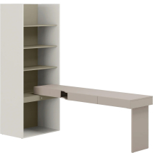 Biurko z regałem do pokoju nastolatka SET-10P Eukaliptus WOOW Podstawowe