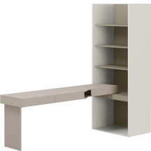 Biurko z regałem do pokoju nastolatka SET-10L Eukaliptus WOOW Podstawowe