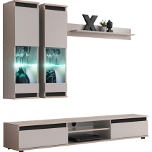 Meblościanka MODO Kaszmir / Czarny Podstawowe