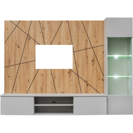 Meblościanka XARI XR G Perla Gray / Artisan XARI Podstawowe