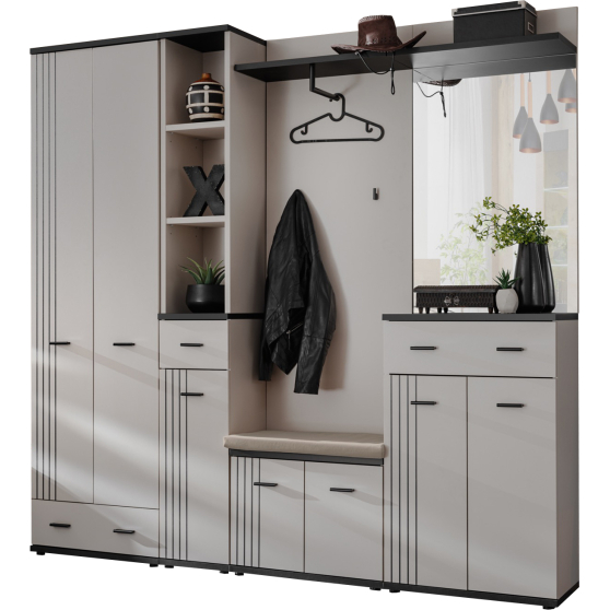 Zestaw do przedpokoju z poduszką HG4+P2 Kaszmir HUGO Podstawowe