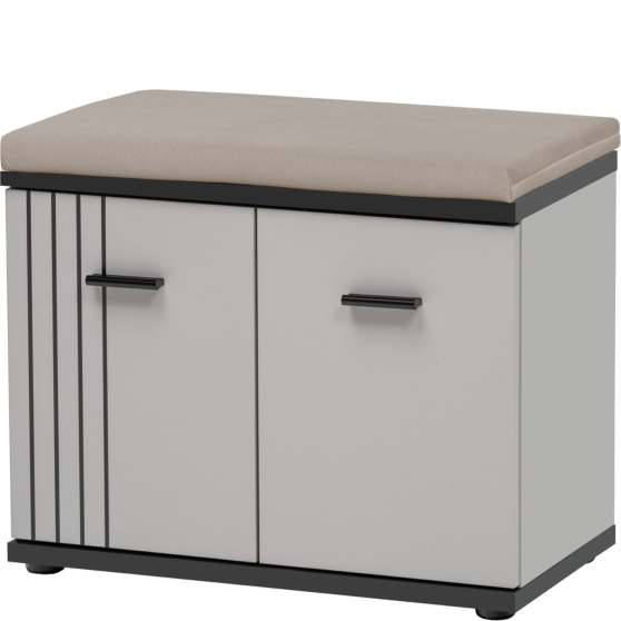 Niska szafka na buty z poduszką TYP F+P2 Kaszmir HUGO Podstawowe