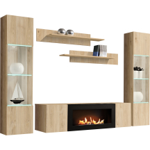 Meblościanka z oświetleniem M3 Hickory Jackson FLY HICKORY JACKSON Podstawowe