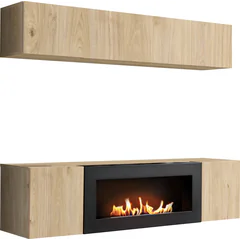 Meblościanka z biokominkiem N1 Hickory Jackson FLY HICKORY JACKSON Podstawowe