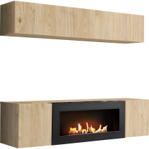 Meblościanka z biokominkiem N1 Hickory Jackson FLY HICKORY JACKSON Podstawowe