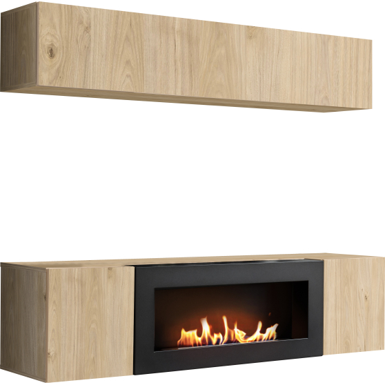 Meblościanka z biokominkiem N1 Hickory Jackson FLY HICKORY JACKSON Podstawowe