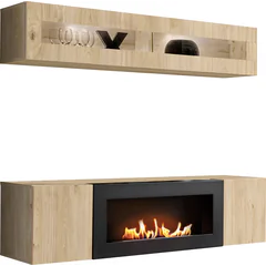 Meblościanka z biokominkiem N2 Hickory Jackson FLY HICKORY JACKSON Podstawowe