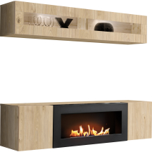 Meblościanka z biokominkiem N2 Hickory Jackson FLY HICKORY JACKSON Podstawowe