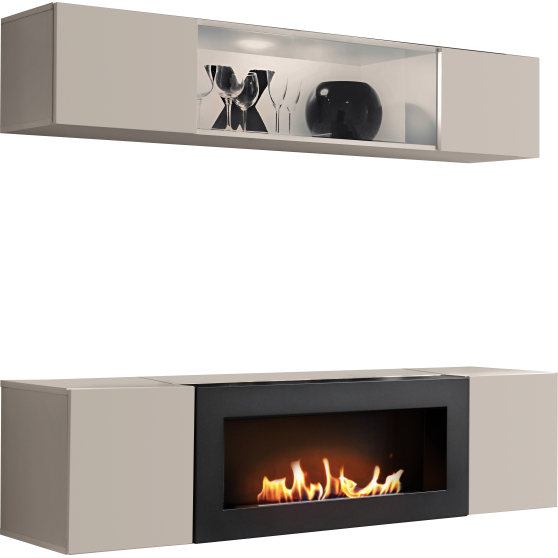 Meblościanka z biokominkiem N3 Kaszmir FLY KASZMIR Podstawowe