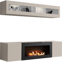 Meblościanka z biokominkiem N2 Kaszmir FLY KASZMIR Podstawowe