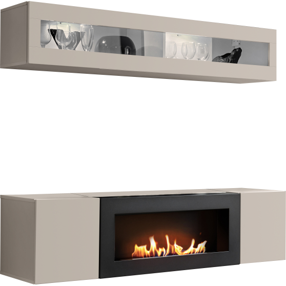 Meblościanka z biokominkiem N2 Kaszmir FLY KASZMIR Podstawowe