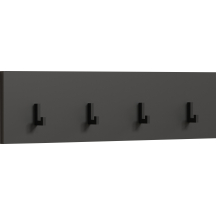 Panel z wieszakami do przedpokoju 80 cm Grafit ESTEBAN Podstawowe