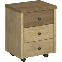 Kontenerek na kółkach szafka do biurka Dąb Cremona / Dąb Lefkas DENZEL Podstawowe