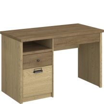 Biurko młodzieżowe z drzwiczkami i szufladami Dąb Cremona / Dąb Lefkas DENZEL Podstawowe