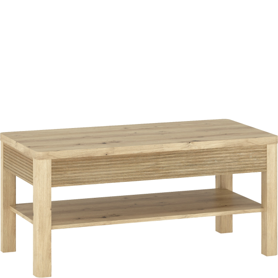 Stolik do salonu z półką dąb artisan MORIS Podstawowe