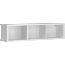 Regał otwarty wiszący 125 cm biały mat ERDEN Podstawowe