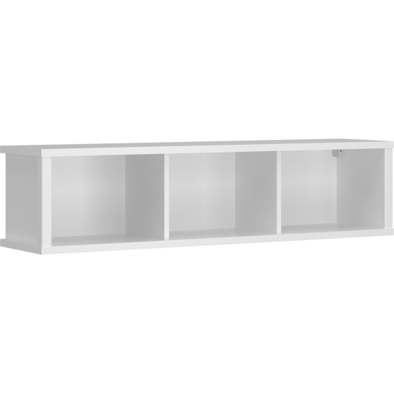 Regał otwarty wiszący 125 cm biały mat ERDEN Podstawowe