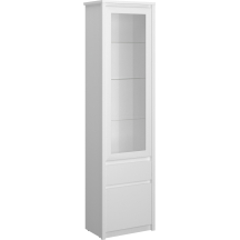 Wysoka witryna do salonu biały mat ERDEN Podstawowe