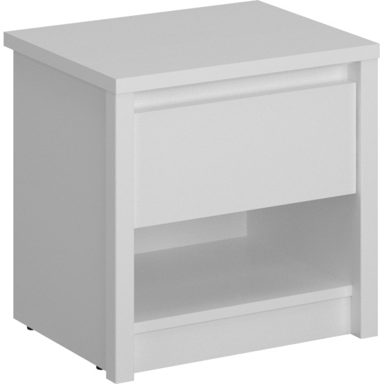 Szafka nocna z szufladą biały mat ERDEN Podstawowe
