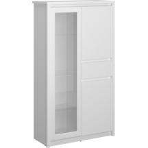 Niska witryna kredens do salonu jadalni biały mat ERDEN Podstawowe