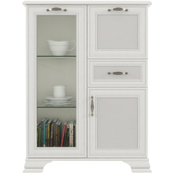 Szafka z barkiem i witryną Fineline Crema TIFFANY II Podstawowe