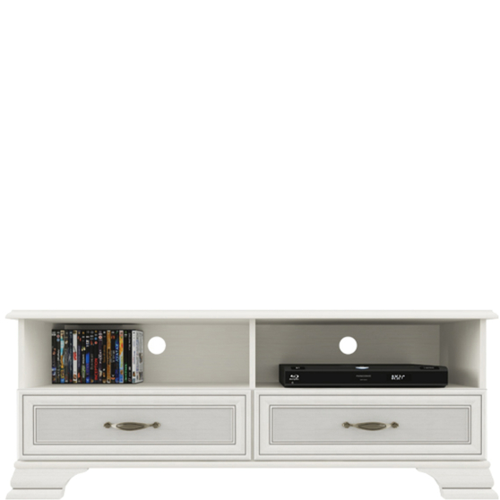 Szafka RTV do salonu 2 szuflady Fineline Crema TIFFANY II Podstawowe