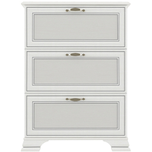 Wysoka szafka na buty do przedpokoju Fineline Crema TIFFANY II Podstawowe