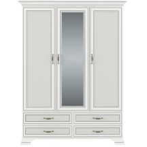 Szafa 3-drzwiowa z lustrem i szufladami Fineline Crema TIFFANY II Podstawowe