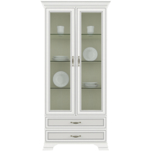 Wysoka witryna podwójna Fineline Crema TIFFANY II Podstawowe