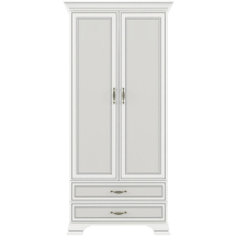 Szafa dwudrzwiowa z szufladami Fineline Crema TIFFANY II Podstawowe