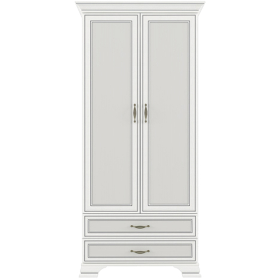 Szafa dwudrzwiowa z szufladami Fineline Crema TIFFANY II Podstawowe