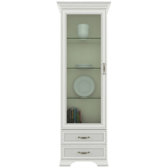 Wysoka witryna pojedyncza Fineline Crema TIFFANY II Podstawowe