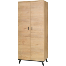 Szafa 2-drzwiowa Dąb Lefkas / Czarny JOHN II Podstawowe