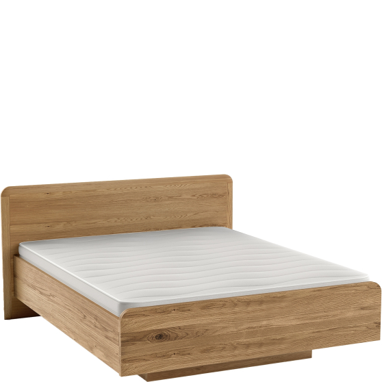 Łóżko dębowe 160 x 200 ze stelażem bez pojemnika MONA.095.14 Dąb Miodowy MONACO Podstawowe