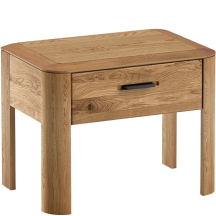 Szafka nocna dębowa z szufladą MONA.100.14 Dąb Miodowy MONACO Podstawowe