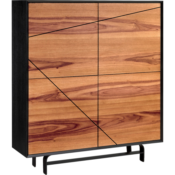 Wysoka komoda szafka 4-drzwiowa Orzech Naturalny VER.040.15 VERANO Podstawowe