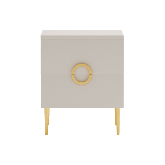 Szafka nocna glamour z dwoma szufladami B02 BELUNA Podstawowe