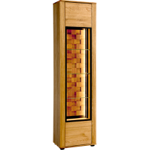 Witryna dębowa 1-drzwiowa z oświetleniem Typ 10 LUNA Podstawowe