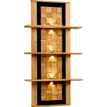 Panel ścienny z półkami i oświetleniem Typ 33 LUNA Podstawowe